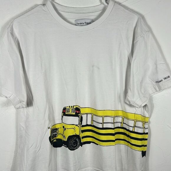 🔥 Teddy Fresh School Bus Shirt 2019 Rare Limited Print Wraparound Graphics XL ( - Picture 2 of 9